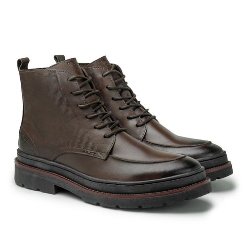 Bota Masculina Londres em Couro Legitimo - Café