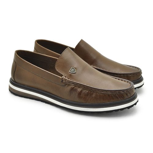 Mocassim Loafer Oasis em Couro - Whisky