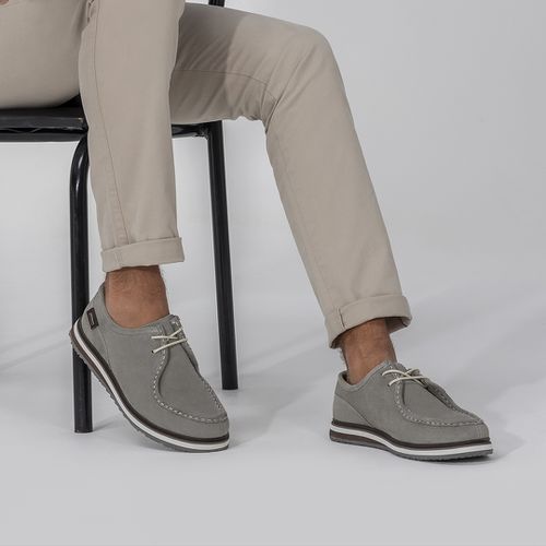 Mocassim Dockside Oasis em Camur a Cinza Cal ados Laroche
