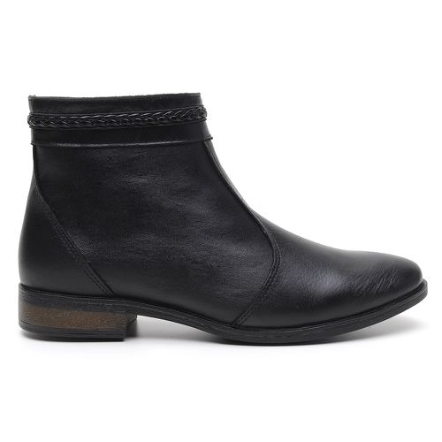 Bota Feminina Cano Curto Couro Bovino Legítimo - Loja Miuzzi