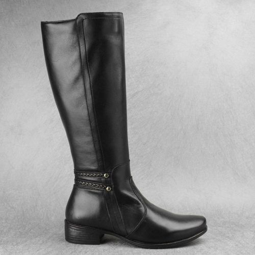 Bota Feminina Montaria Salto Baixo Confortável - Loja Miuzzi