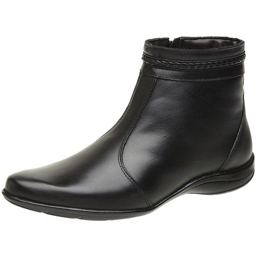 Bota Feminina Cano Curto Couro Bovino Legítimo - Loja Miuzzi