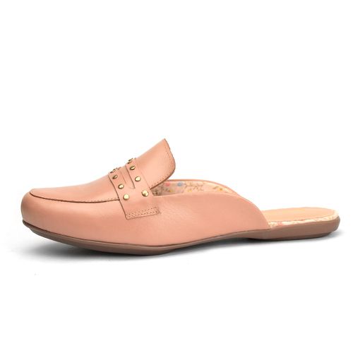 Mule Ref 5909 Rose Couro Legitimo - Loja Miuzzi