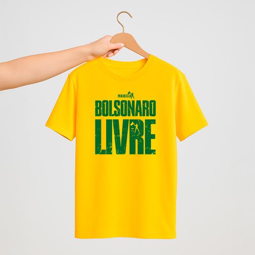 Camiseta Parabello Brasil Livre Amarela - PARABELLO