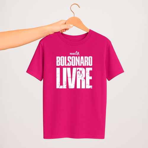 Camiseta Parabello Brasil Livre Rosa - PARABELLO