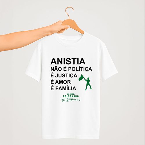 Camiseta Parabello Anistia não é Política Branca - PARABELLO