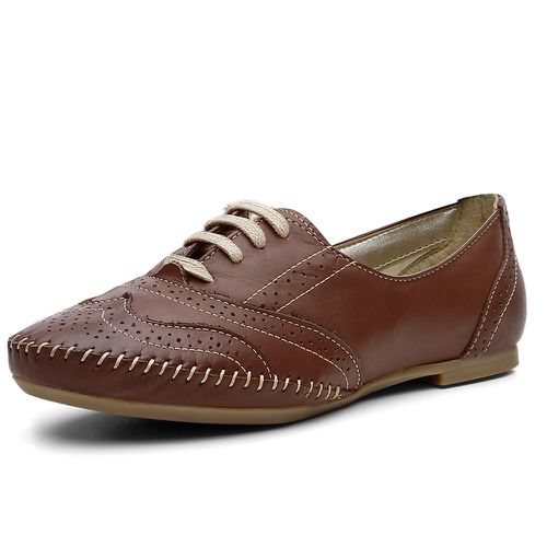 Oxford Feminino Couro Legítimo Pierrô - Chocolate - Loja Pierrô | Calçados Masculinos e Femininos