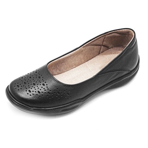 Sapatilha Feminina conforto couro legítimo cor preta - Loja Pierrô | Calçados Masculinos e Femininos