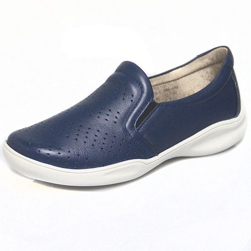 Tênis Feminino conforto couro legítimo cor azul - Loja Pierrô | Calçados Masculinos e Femininos
