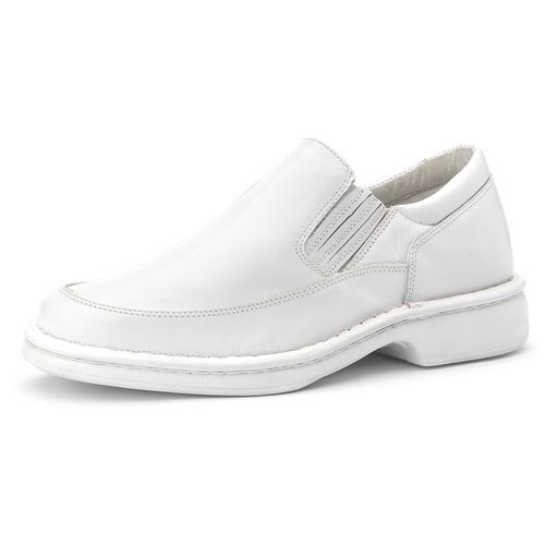 Sapato Social anti-stress tradicional couro legítimo cor branco - Loja Pierrô | Calçados Masculinos e Femininos