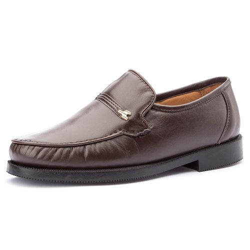 Mocassim masculino tradicional couro legítimo cor café - Loja Pierrô | Calçados Masculinos e Femininos