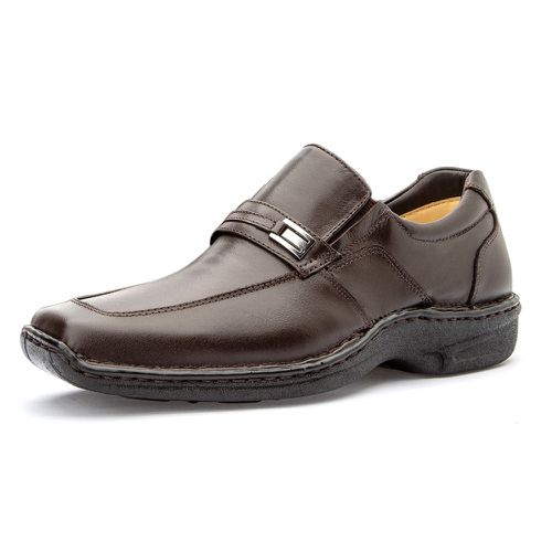 Sapato Masculino social anti-stress extremo conforto couro legítimo cor café - Loja Pierrô | Calçados Masculinos e Femininos