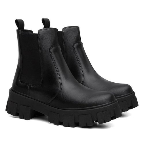 Bota Coturno Feminina Tratorada Chelsea Conforto E... - LOJASANTAROSA