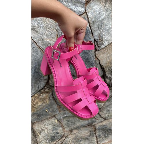 Sandália Fisherman Rosa - LOJASANTAROSA