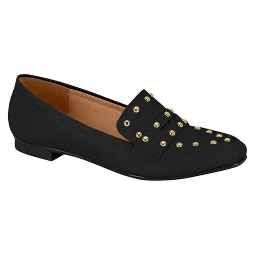 Mocassim Feminina Vizzano Preto Tachas - LOJASANTAROSA