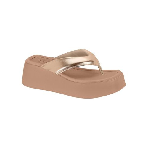 Sandália Feminina Tamanco Flatform Rose Gold Beira... - LOJASANTAROSA