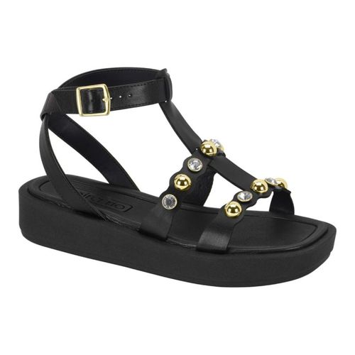 Sandália Feminina Papete Preta Flatform Beira Rio ... - LOJASANTAROSA