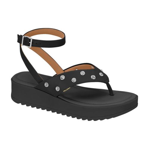 Sandália Feminina Flatform Preta Vizzano Tachas St... - LOJASANTAROSA