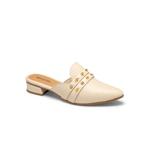 Sapatilha Mule Feminino Bico Saltinho Baixo Tachin... - LOJASANTAROSA