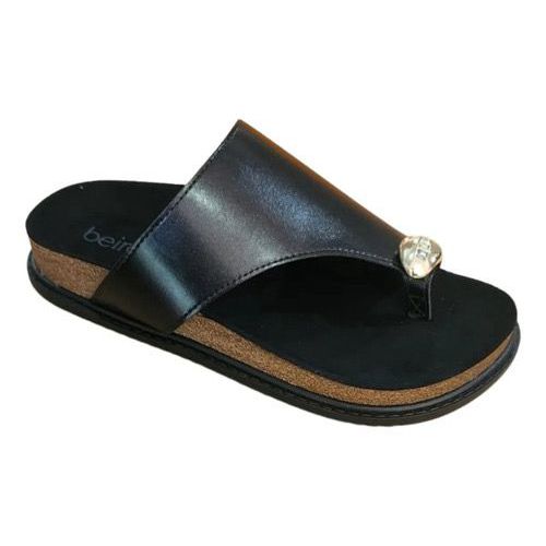Sandália Feminina Papete Chinelo Anel Dourado Ring... - LOJASANTAROSA