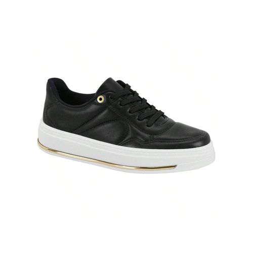 Tênis Feminino Beira Rio Casual Preto Solado Plata... - LOJASANTAROSA