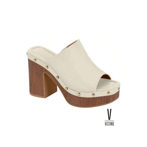 Tamanco Feminino Plataforma Bege Vizzano Boho Chi - LOJASANTAROSA