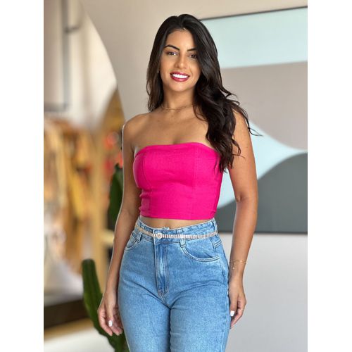 Top Faixa em Bengaline ROSA PINK - 0002750018 - LOJA TUTTI FRUTTI