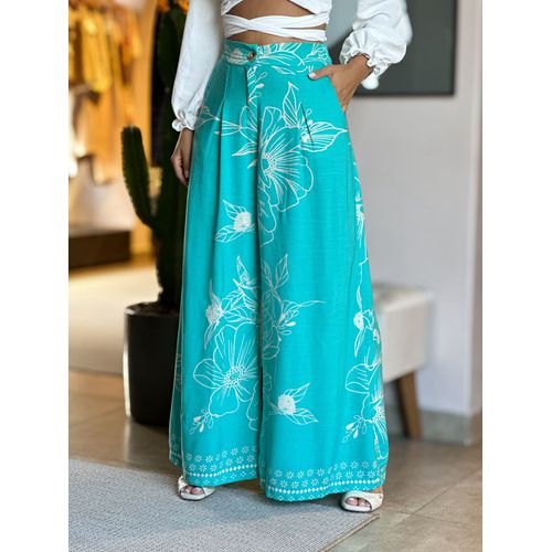 Calça Pantalona Jade VERDE ÁGUA - 0007820017 - LOJA TUTTI FRUTTI