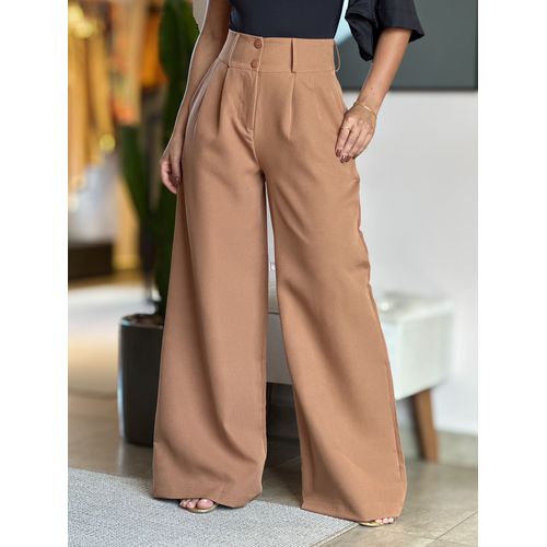 Calça Pantalona Moara Alfaiataria CAPUCCINO - 0004... - LOJA TUTTI FRUTTI