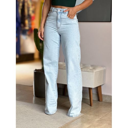 Calça Wide Legg Jeans NXO LAVAGEM CLARA - 0009320... - LOJA TUTTI FRUTTI