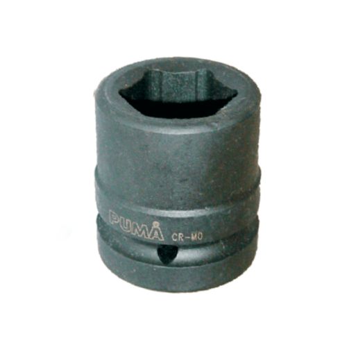 Soquete Sextavado Impacto Curto 21MM - Encaixe 1/2 Pol D041-21M Puma - Mabore