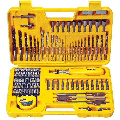 Maleta de Brocas e Ponteiras com 110 Peças 43145110 Tramonti... - Mabore