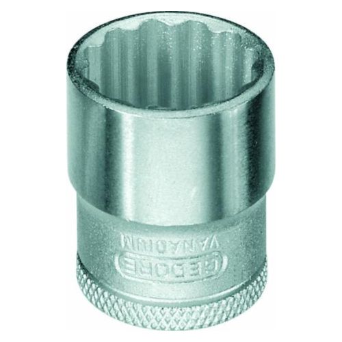 Soquete Estriado Crv Curto 18mm Encaixe 3/8 Pol 014.013 Gedo... - Mabore