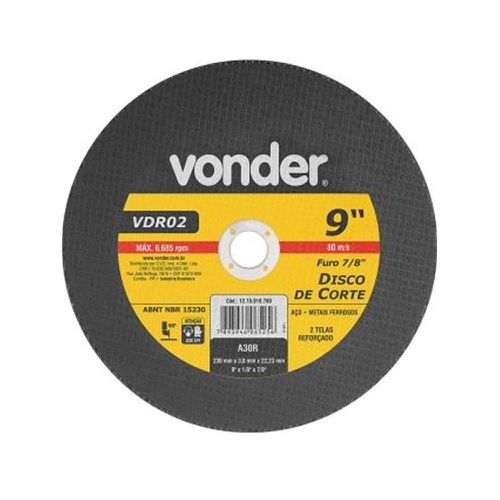 Disco de Corte 9 Pol 1215918780 Vonder - Mabore