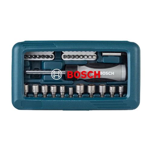 Kit de Pontas e Soquetes para Parafusar com 46 Pcs 2607017399000 Bosch - Mabore