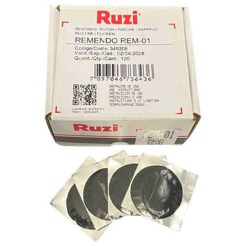 Remendo Redondo a Frio REM-01 Caixa com 120 Unidades Ruzi - Mabore