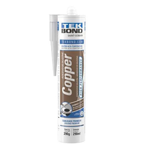 Adesivo Silicone Neutro Alta Performance Cobre 290g 22104002... - Mabore