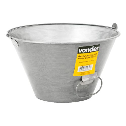 Balde Metálico para Concreto 10L 3315010000 - Vonder - 20095 - Mabore