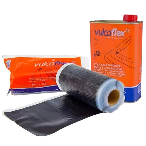 EC - KIT REMENDO QUENTE VULCANITE + COLA PRETA VULCAFLEX - Mabore