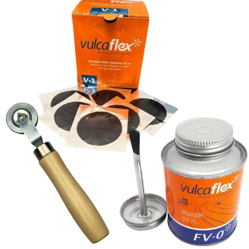 Kit Caixa de Remendo V-01 + Cola Cimento FV-00 + Rodilho 8mm... - Mabore