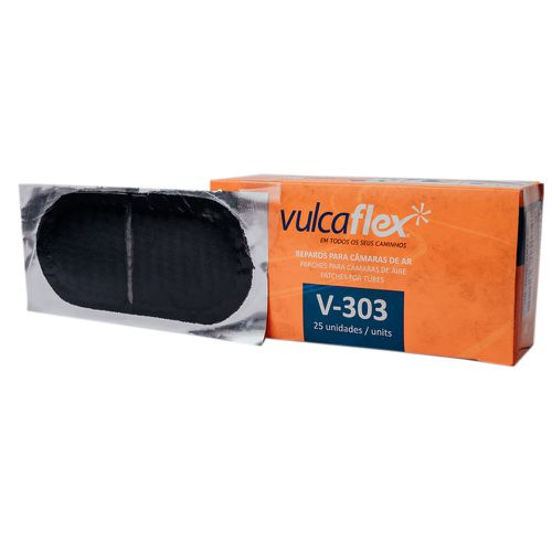 Remendo Oval a Frio V-303 Caixa com 25 Unidades Vulcaflex - Mabore