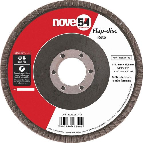 Disco Flap Costado Fibra 180x22 G40 1280041007 Nove54 - Mabore