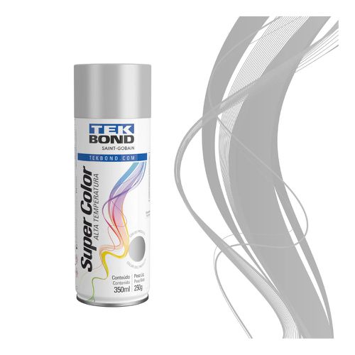 Tinta Spray Aerossol Uso Geral Alumínio 350ml/250g 23031006900 - TEK B... - Mabore