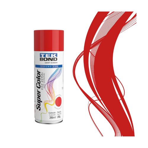 Tinta Spray Aerossol Uso Geral Vermelho 350ml/250g 230410069... - Mabore