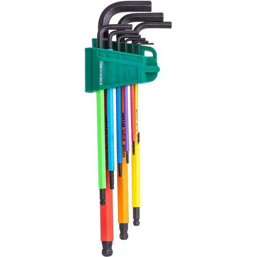 Jogo de Chave Allen Longa Colors Series 1,5 à 10mm com 9 Peç... - Mabore