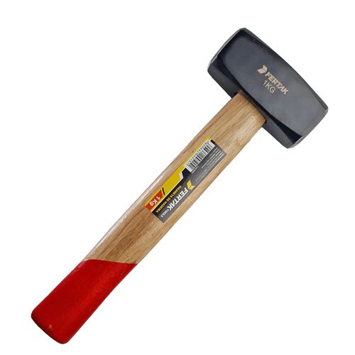 Marreta com Cabo de Madeira 1kg 5601 Fertak - Mabore