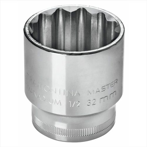 Soquete Estriado Crv Curto 8mm Encaixe 1/2 Pol 43601108 Tram... - Mabore