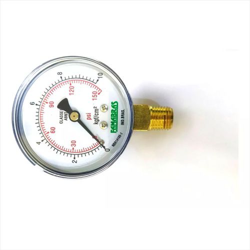 Manômetro Analógico Inox 0 à 100 Kgf 1/4 Pol Npt Fsa 62/2 Fa... - Mabore