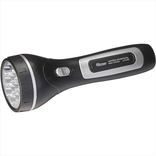 Lanterna Recarregável Preta 12 Led EL-81N Western - Mabore