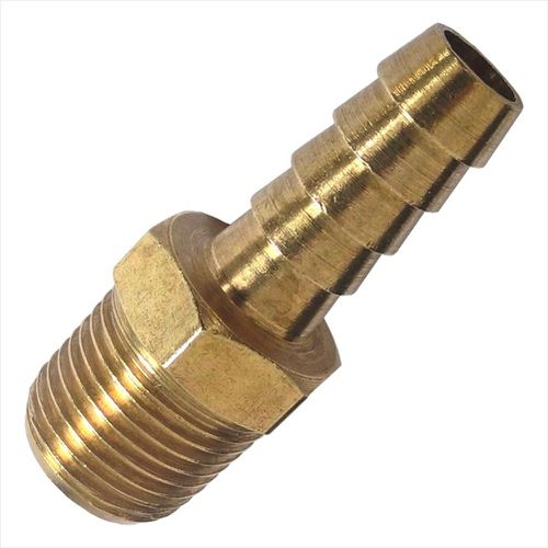 Espigão Fixo Latão 1/4 x 1/2 Pol Macho Lub-24-l Lubefer - Mabore